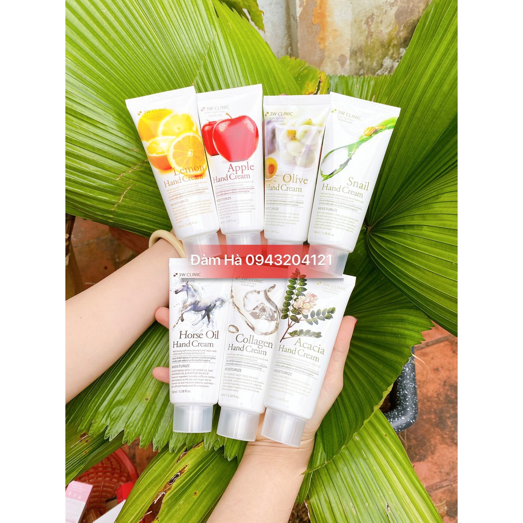 Kem dưỡng da tay 3W Clinic Hand Cream .