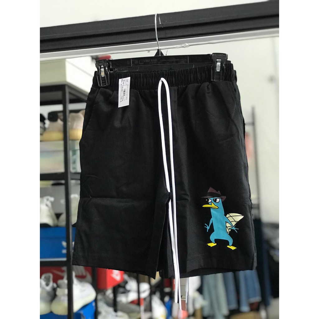 Quần short in hình phong cách unisex - kèm ảnh thật (gin store)