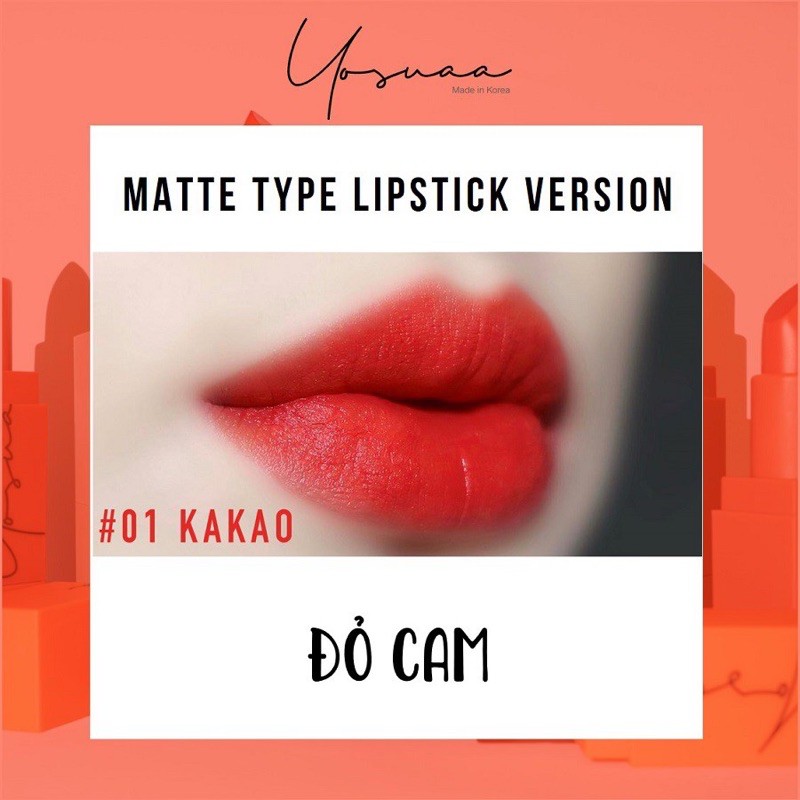 Son Thỏi Lì Yosuaa Matte Lipstick Version 3