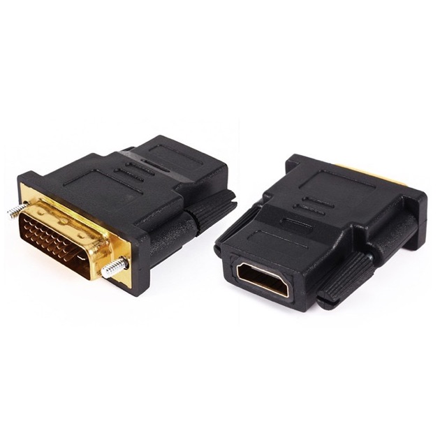 Đầu Chuyển DVI 24+1 Sang HDMI Âm Dùng Chuyển Card Trâu