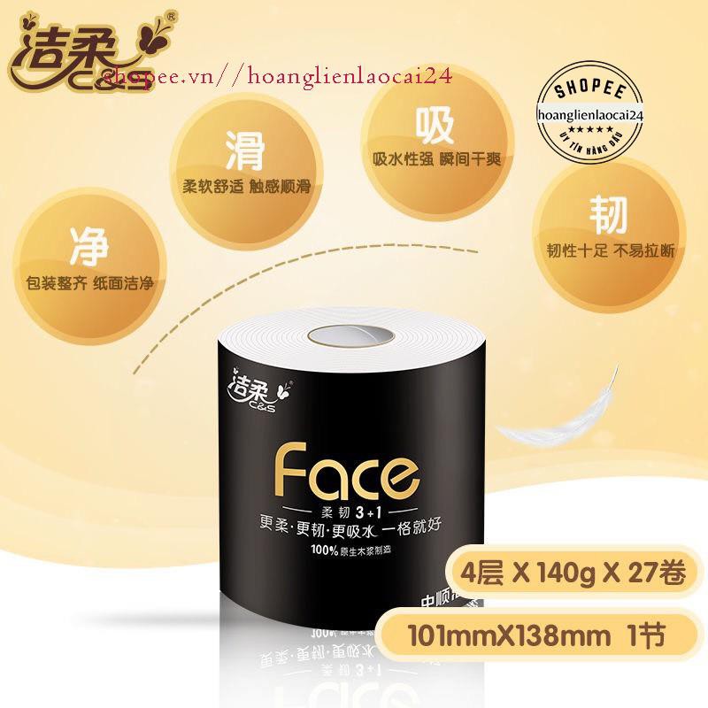 Giấy vệ sinh Face cao cấp - Thùng 27 cuộn - 4 lớp [Giá quá là rẻ luôn]