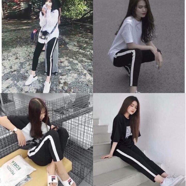 Quần Thể Thao 3 Sọc Chất Mềm Mịn Unisex