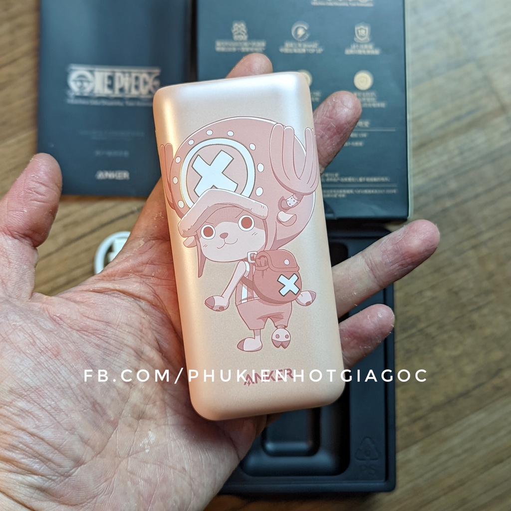 Pin sạc dự phòng Anker Redux PD 10000 mAh 22.5W  , 20W  phiên bản One piece A9514 - Tony chopper