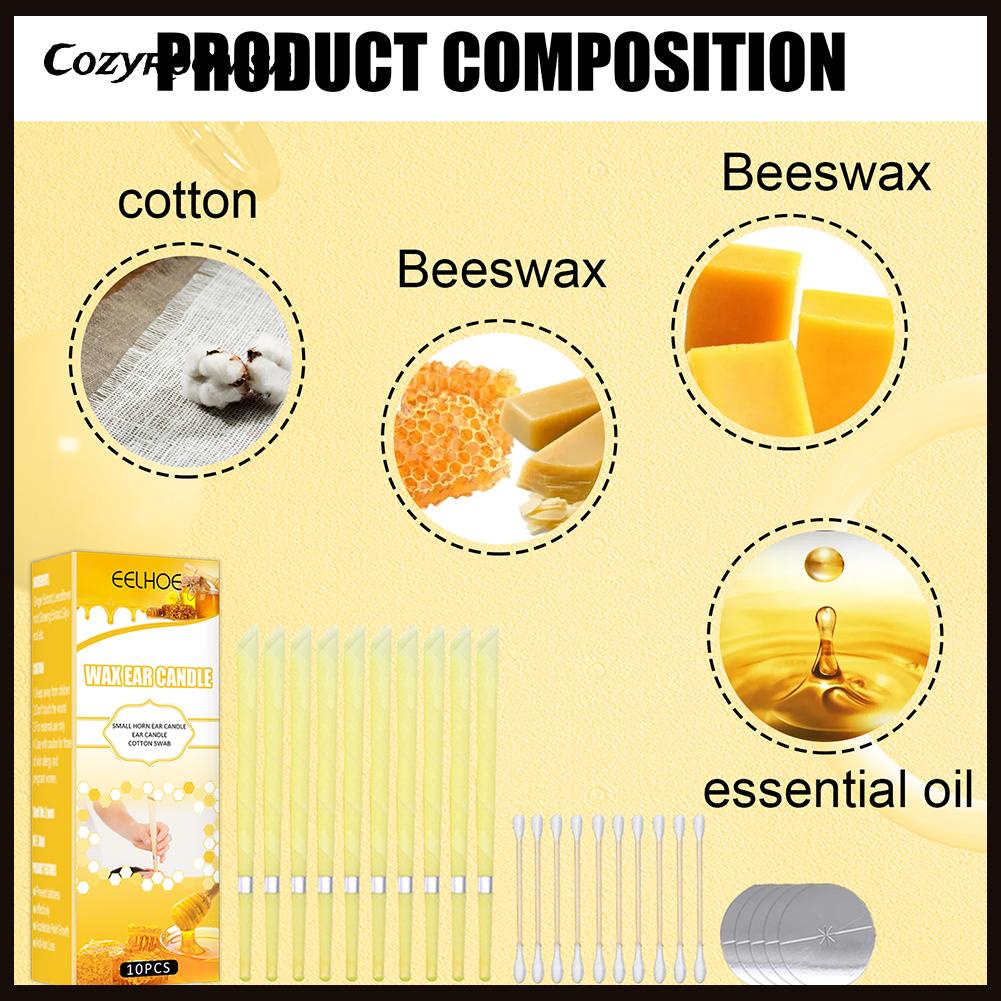 Bộ Dụng Cụ Vệ Sinh Tai Bằng Sáp Ong Tự Nhiên