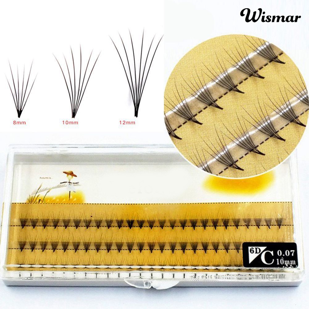Bộ 57 Cụm Lông Mi Giả Sợi Tách Riêng Nối Dài 8/10/12mm