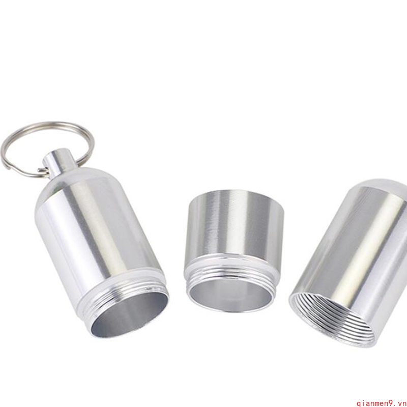 Hộp Đựng Thuốc Lá Mini 9.vn Bằng Kim Loại Chống Ẩm Có Móc Khóa Tiện Dụng Cho Nam