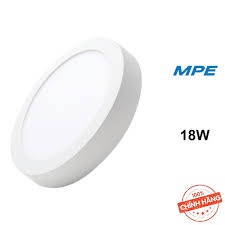 ĐÈN LED ỐP TRẦN NỔI TRÒN VIỀN TRẮNG 1 MÀU ÁNH SÁNG MPE 6W - 12W - 18W - 24W