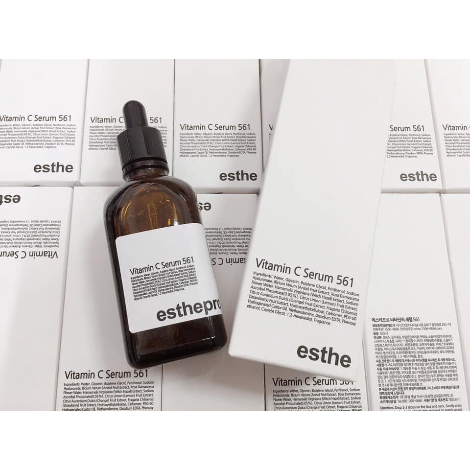 Tinh chất Serum Vitamin C Esthemax 561 Sáng Da, hỗ trợ Thâm Mụn, Đều Màu Da 100ml
