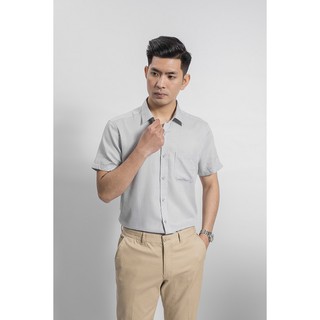[ARISTINO SALE] ÁO SƠ MI CỘC TAY ARISTINO CHẤT SỒI CAO CẤP XÁM ASS067S9 MỊN MÁT CHỐNG NHĂN FORM ÔM VỪA DỄ MẶC MỚI NHẤT