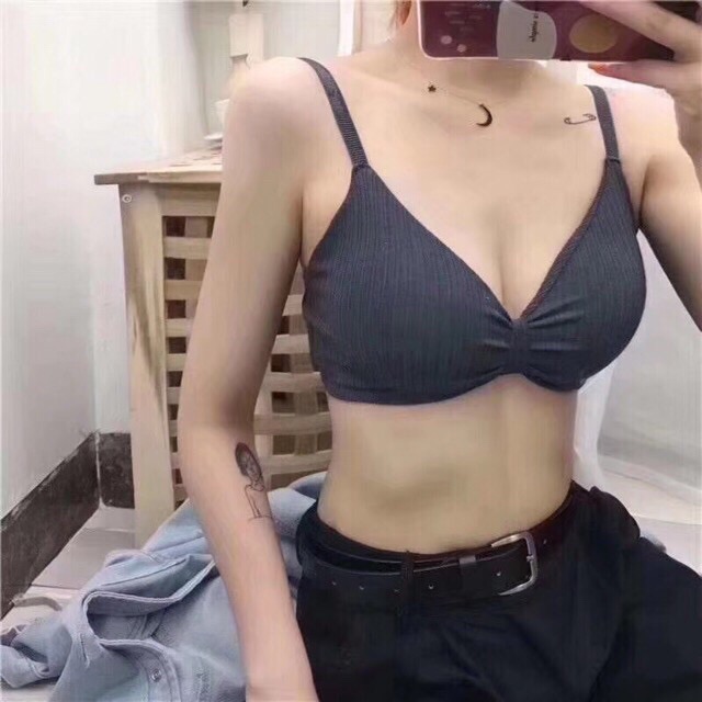 áo bra gân tăm nơ giữa mã 308/9932