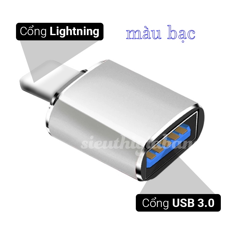 Đầu chuyển OTG cho IPcổng to USB 3.0 IPmáy tính bảng táo Chỉ hỗ trợ IOS trên 13