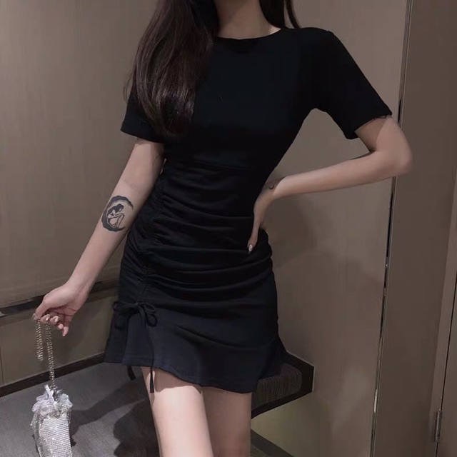 Váy thun đuôi cá dây rút hàng Quảng Châu loại 1