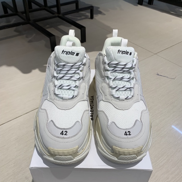 | Ảnh Thật | Giày Balen Triple S Trắng Full Nam Nữ | BigBuy360 - bigbuy360.vn