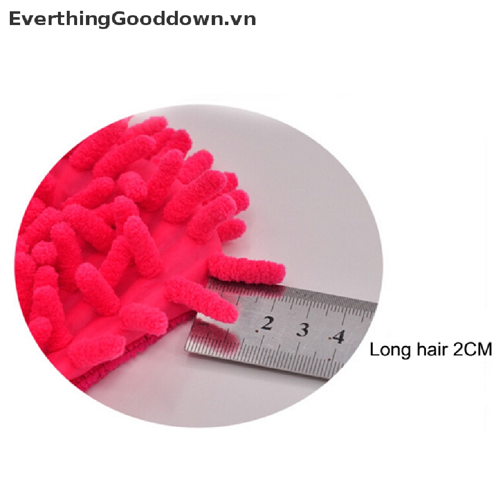 1 Găng Tay Rửa Xe Hơi Bằng Sợi Chenille Anthozoan Siêu Mịn EverthingGooddown Mới