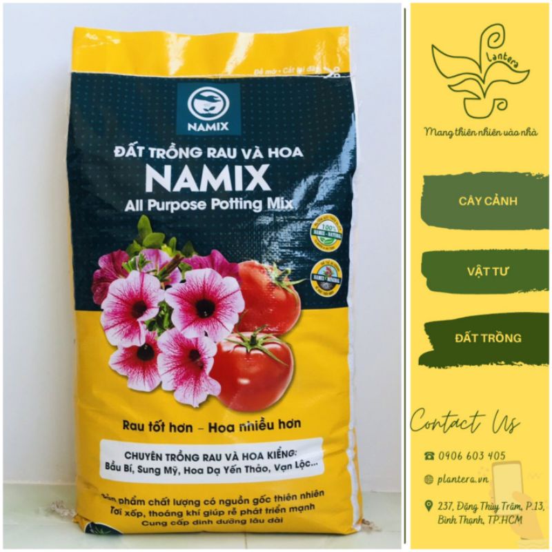 Đất Trồng Cây, Đất Trộn Trồng Rau Và Hoa Namix 20Dm3 tiện lợi