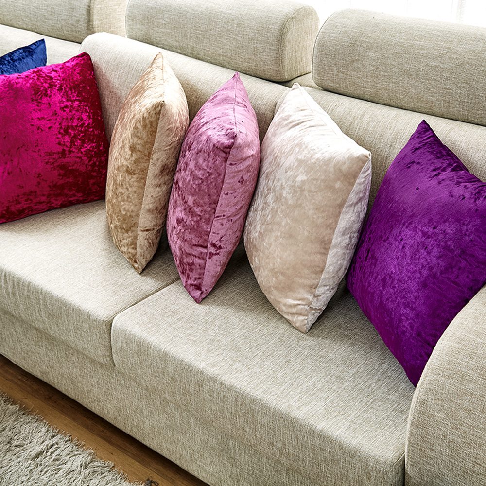 Vỏ gối sofa vải nhung sang trọng trang trí nhà cửa