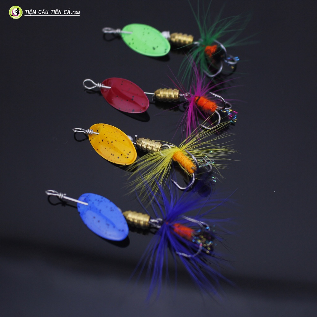 Mồi Lure Spiner HG | 3.5 g - 5 cm | Câu suối, câu mương, lóc... Mồi thiết kế có thìa xoay thu hút cá tấn công mồi