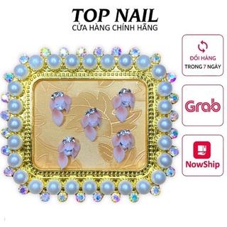 Hoa bột cúc góc tay gắn móng trang trí nail
