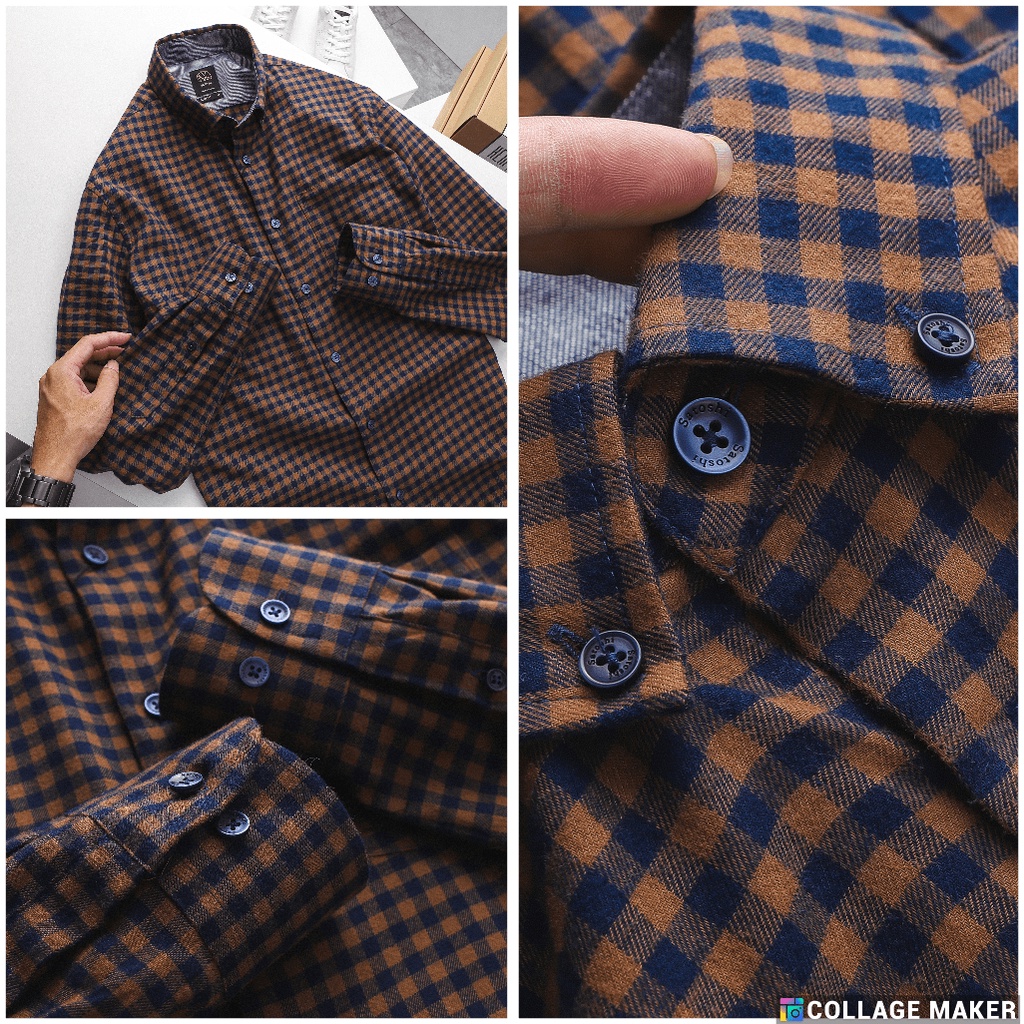 |Hẻm Store| Áo Sơ mi nam SATOSHI SASM55 caro chất cotton thoáng mát mềm mịn, thấm hút mồ hôi, dễ phối đồ | BigBuy360 - bigbuy360.vn