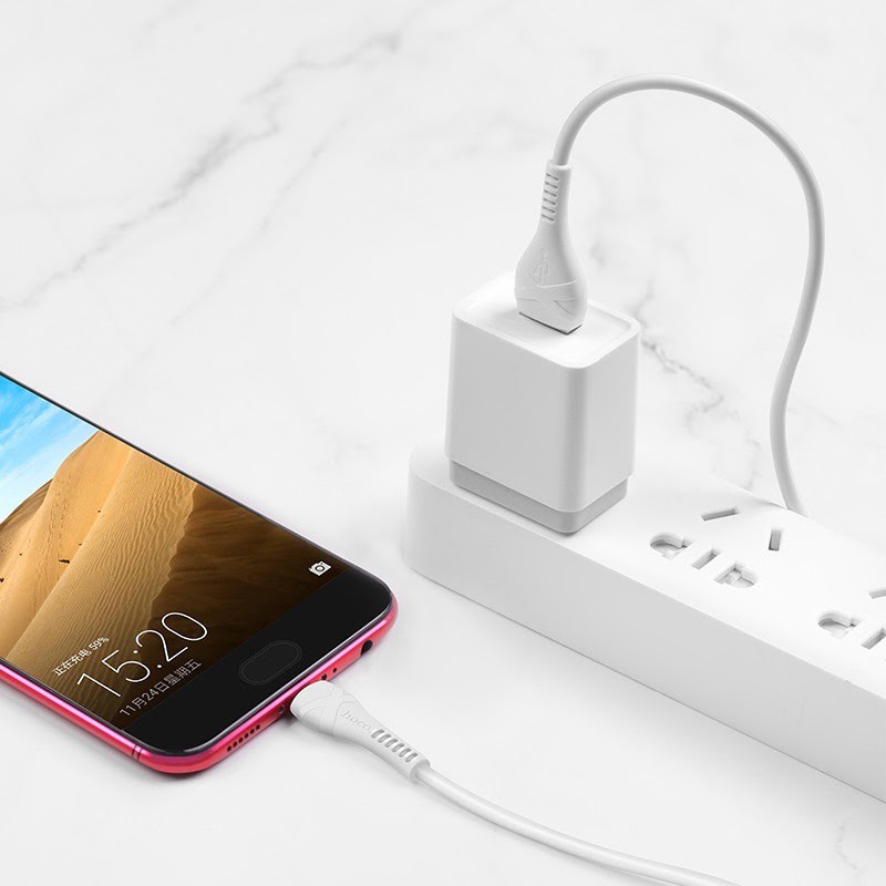 Cáp Hoco X37 Hỗ Trợ Sạc Nhanh 2.4A Max Cho Điện Thoại Lightning(Iphone), Micro  - Hàng Chính Hãng - Hoco X37 Sạc Nhanh