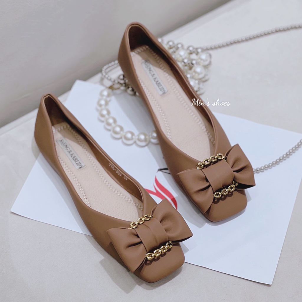 Min's Shoes - Giày Bệt Nơ Da Mềm Cao Cấp B380