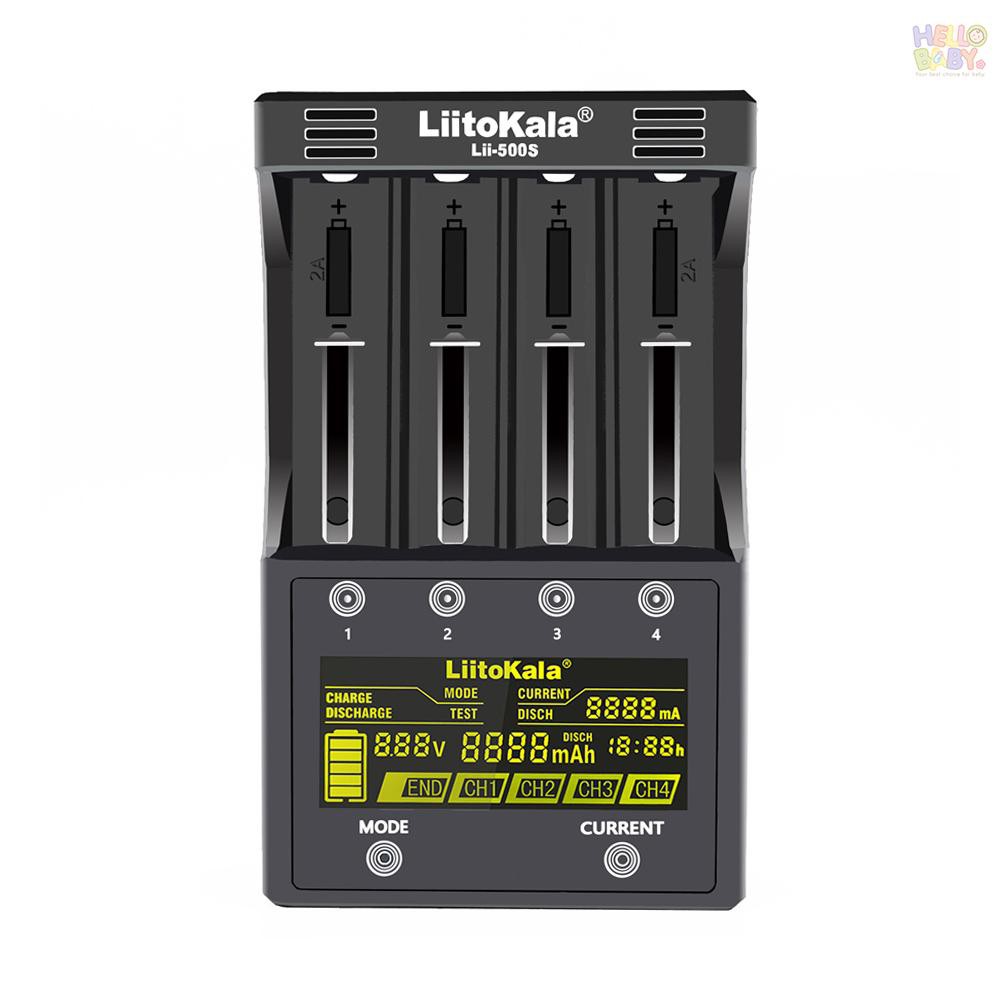 Bộ Sạc 4 Pin Liitokala Lii-500S 18650 4 Pin Lithium / Nimh 26650 Aa Aaa