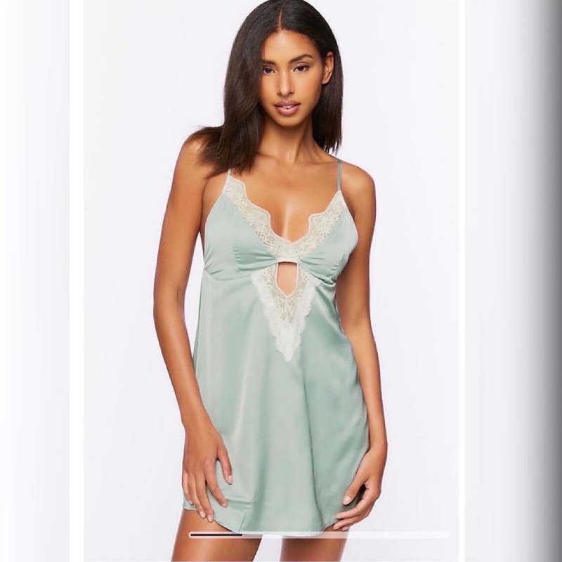 Đầm ngủ lụa satin f21 xuất xịn