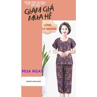 (Size 2 48-58kg Sẵn Hàng) Bộ tole  lửng trung niên Giao ngay nhiều màu)