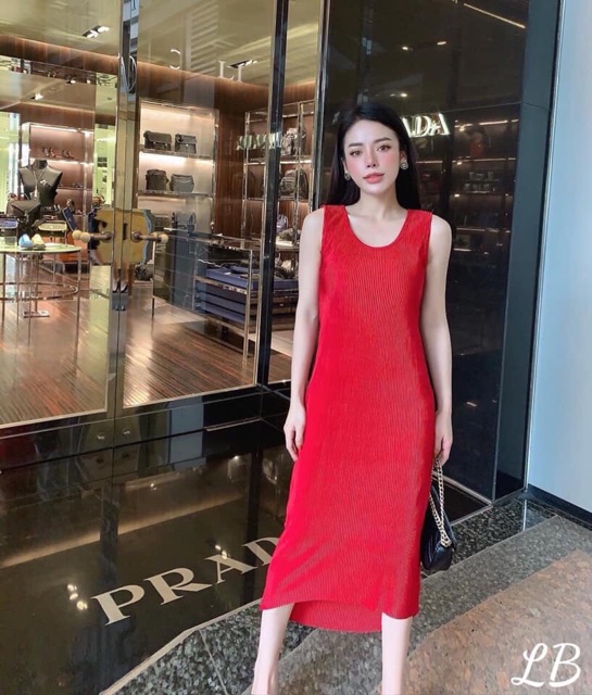 Váy ba lỗ- Váy maxi dập ly thủ công | BigBuy360 - bigbuy360.vn