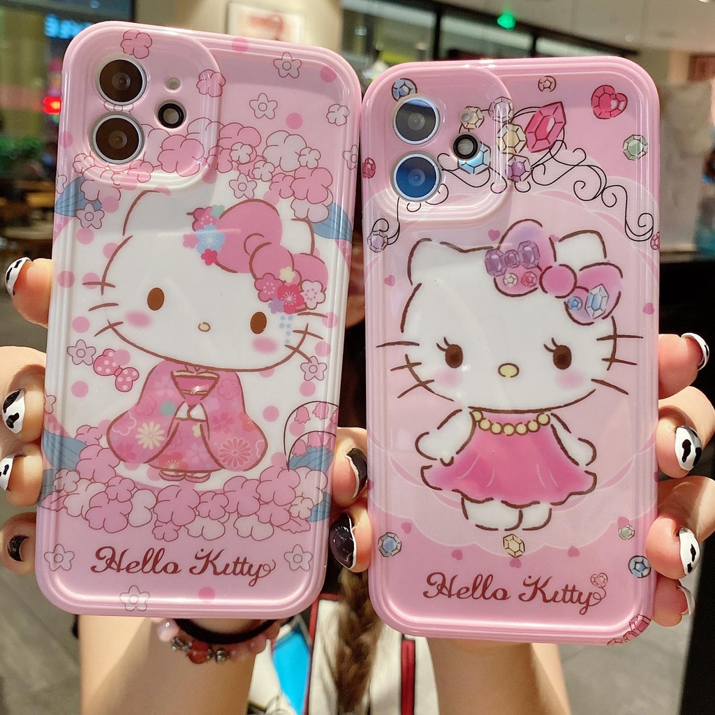 Ốp Điện Thoại Tpu Silicon In Hình Hello Kitty Cho IPhone 11 12 13Pro Max XS Max X XS XR 7 8 Plus
