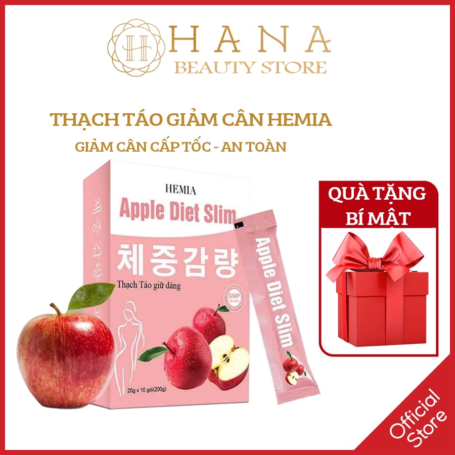 Thạch Táo Giảm Cân Hemia Hàn Quốc - Giảm cân, giữ dáng, đẹp da, không cần ăn kiêng, không tác dụng phụ