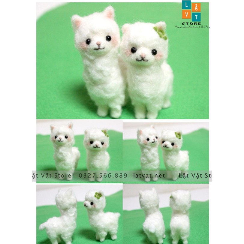 Bộ len chọc Lạc Đà Đơn Giản Siêu Dễ và Rẻ với LEN XOĂN siêu xịn và đẹp- Mipan  - Needle felting mipan