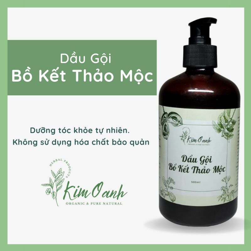 Cặp dầu Gội Xả Thảo Mộc Mọc Tóc, giảm rụng tóc, kích thích mọc tóc, trị gàu không hóa chất, thải độc da đầu, an toàn trẻ