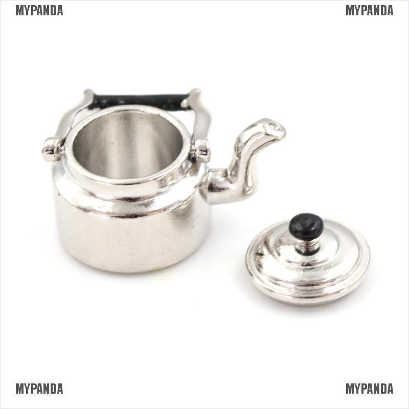 Mô hình ấm nước kim loại cho nhà búp bê 1:12