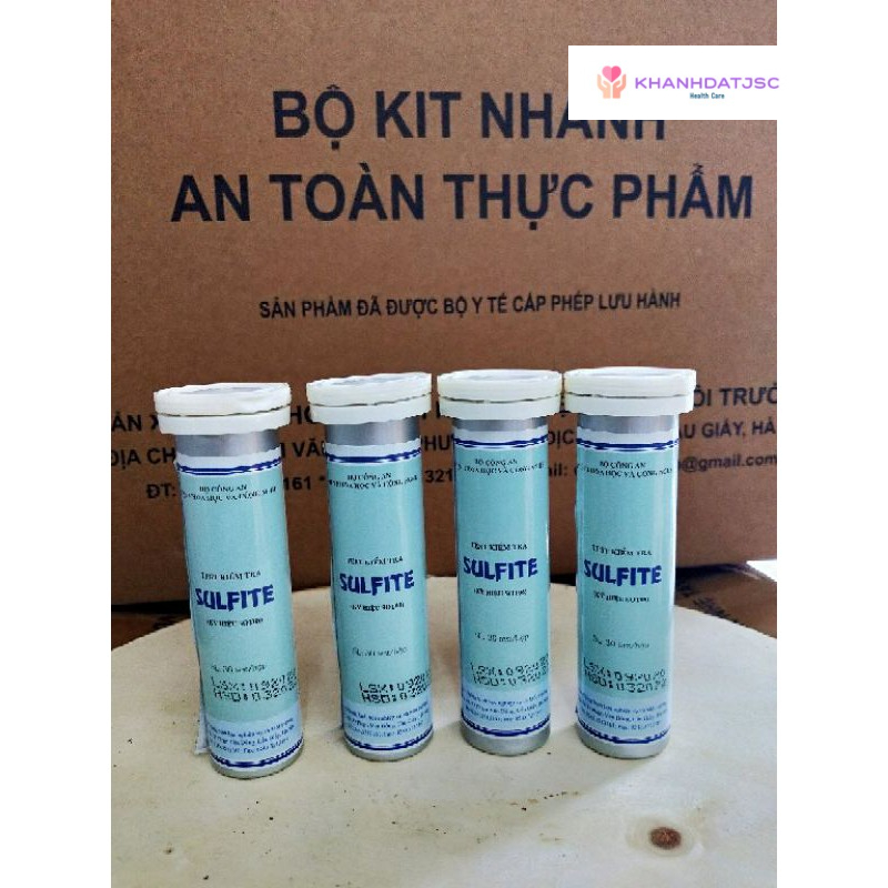 Test kiểm tra nhanh Sulfit trong thịt, sản phẩm thịt, quả khô