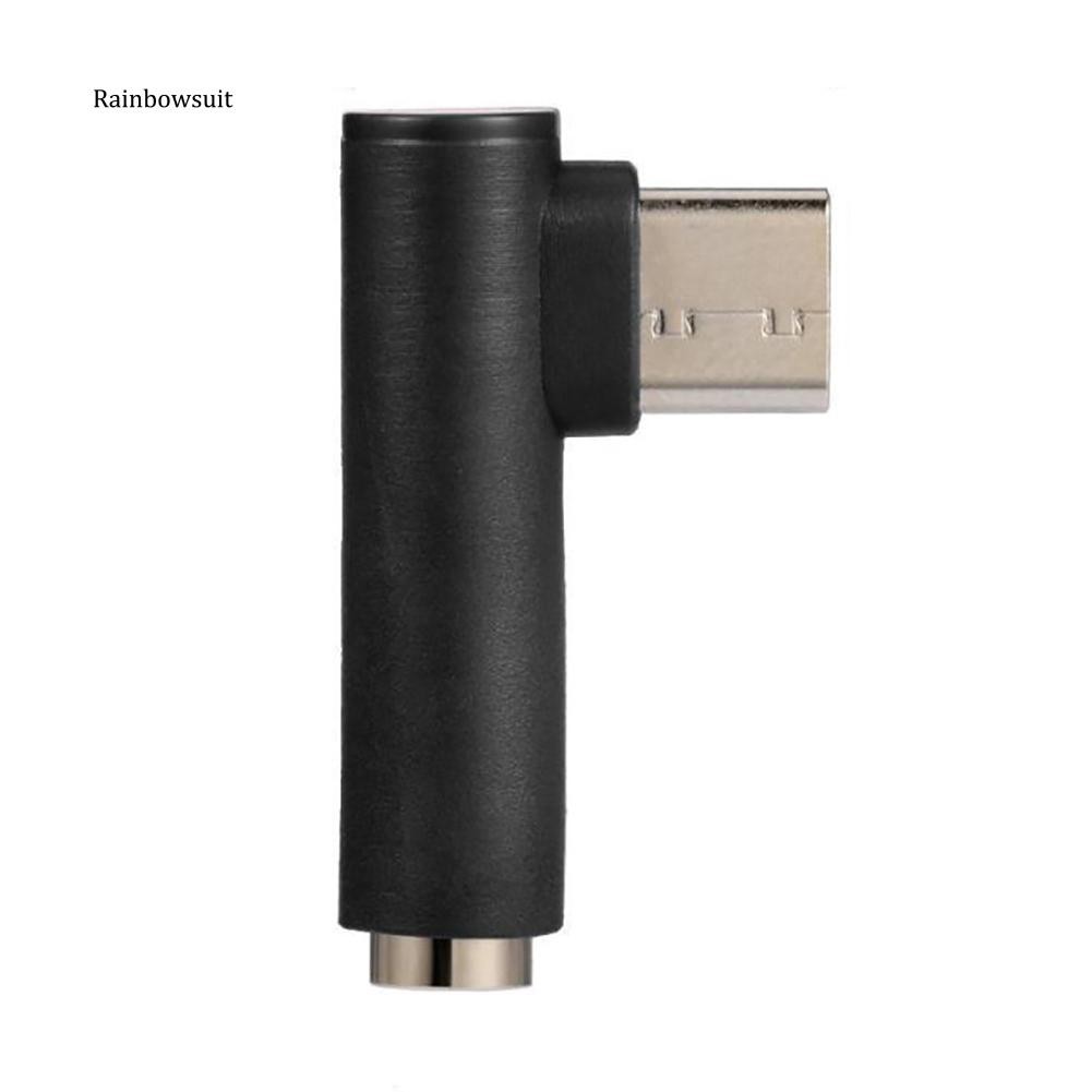 Cáp chuyển đổi Type C sang 3.5mm hình chữ L cho điện thoại/ máy tính bảng