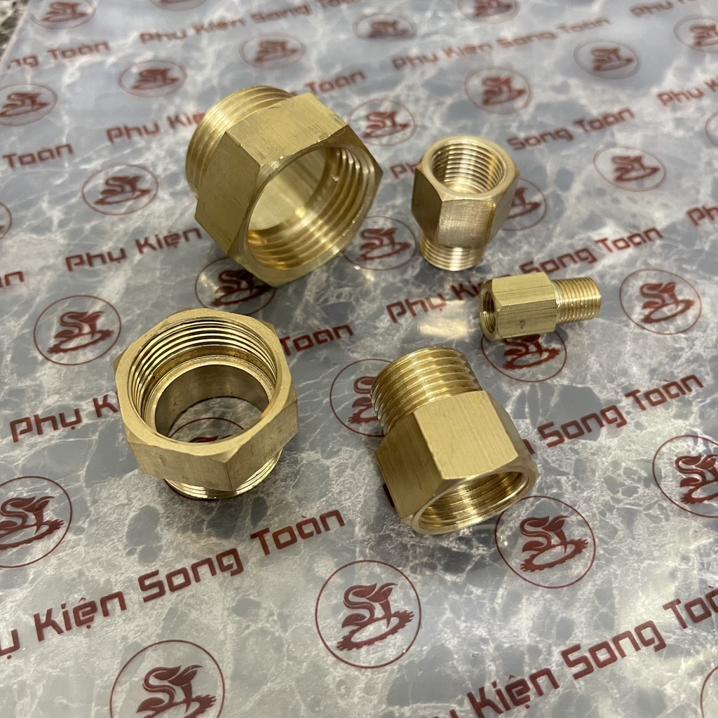 [LƠ NỐI REN] Khớp nối ren trong ren ngoài dân dụng BSP - Bằng đồng Brass Adaptor female to male Sơ mi cả rá ngược