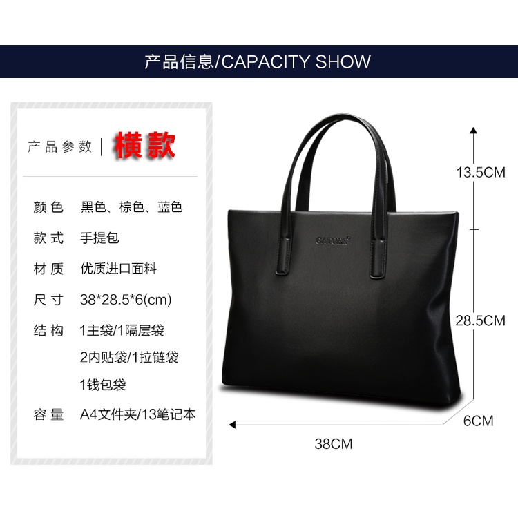 Túi Xách Da Mềm Thiết Kế Đơn Giản Phong Cách Hàn Quốc Cho Nam | BigBuy360 - bigbuy360.vn