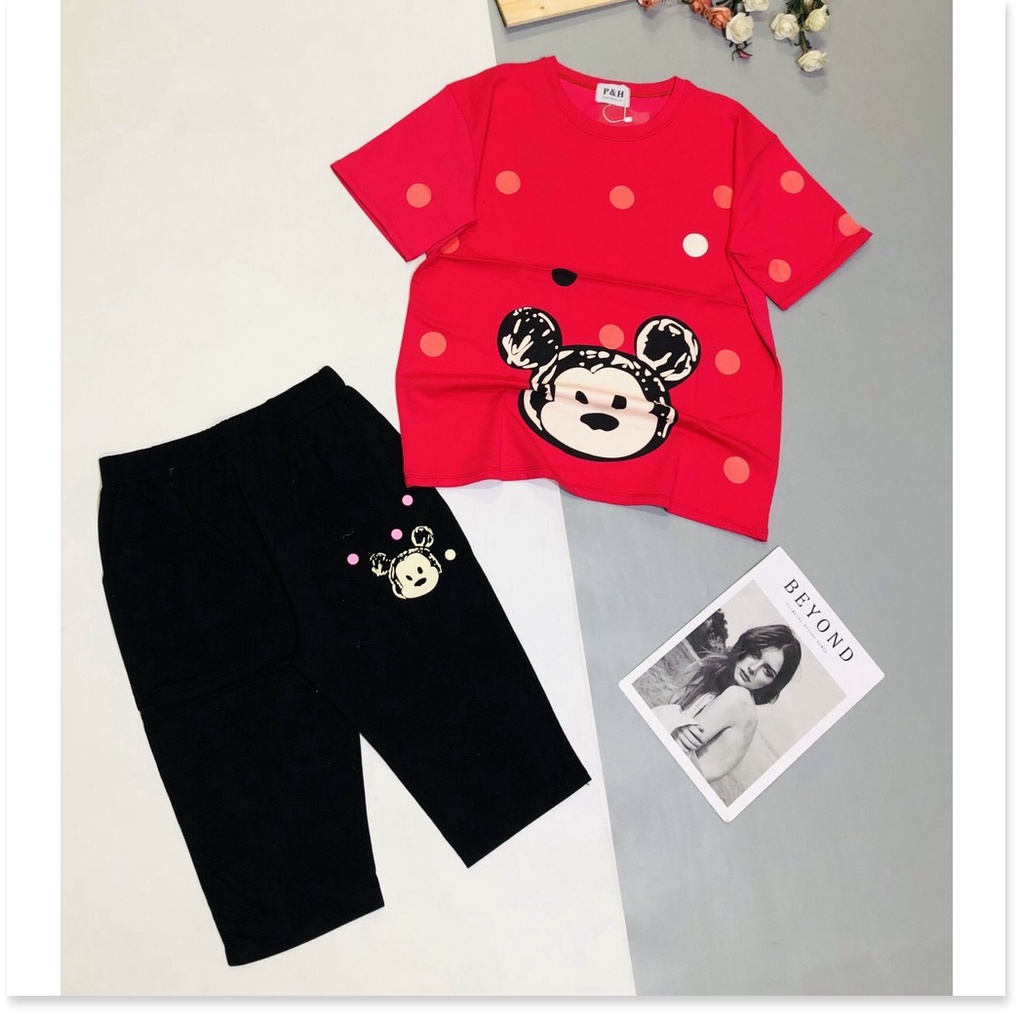 ĐỒ BỘ MẶC NHÀ NỮ QUẦN LỬNG ÁO THUN HỢP THỜI TRANG KME FASHION