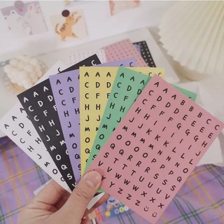 STICKER CHỮ SỐ ALPHABET