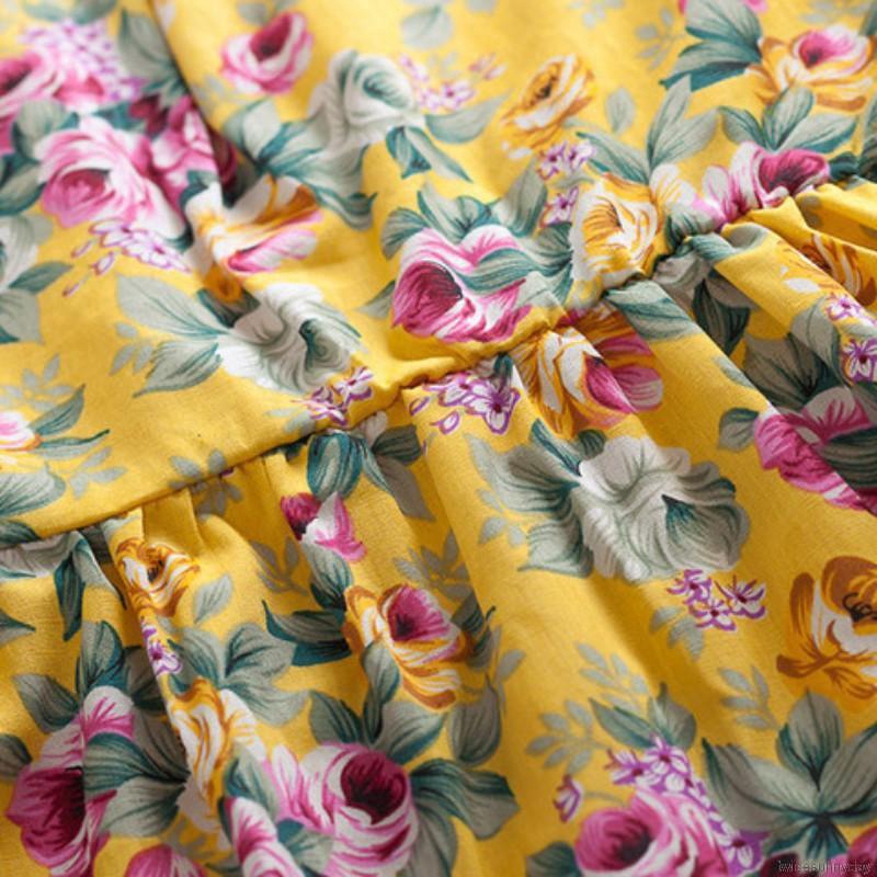 Đầm hoa tay dài xinh xắn dành cho bé gái