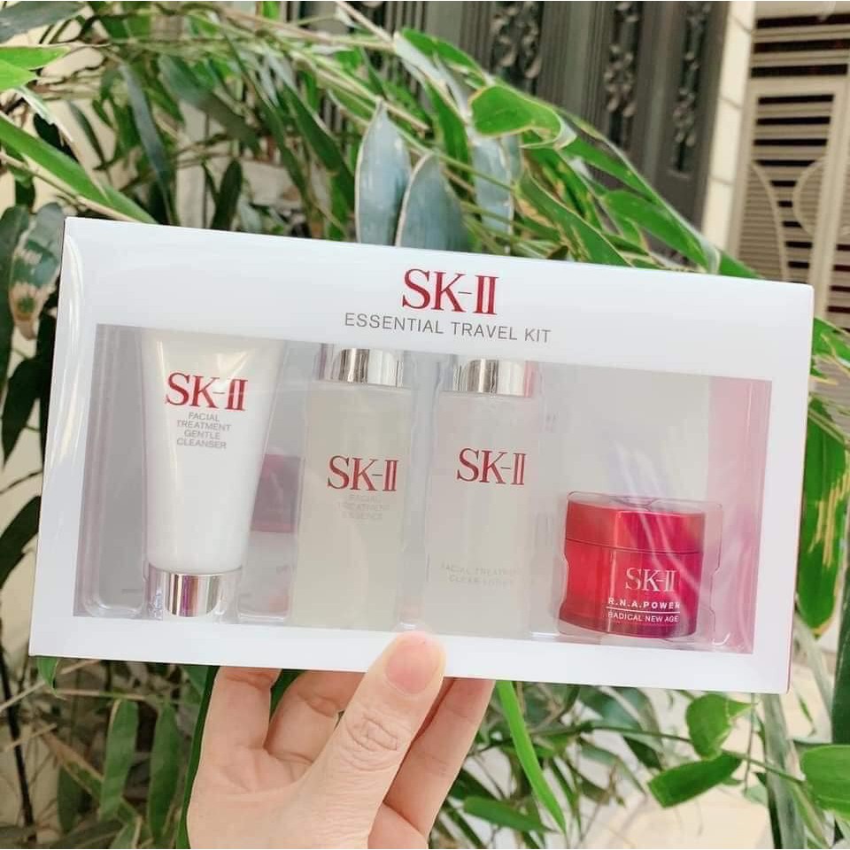 SET SKII 4 MÓN - Set Dưỡng Da SK-II ESSENTIAL TRAVEL KIT MINI Nhật Bản