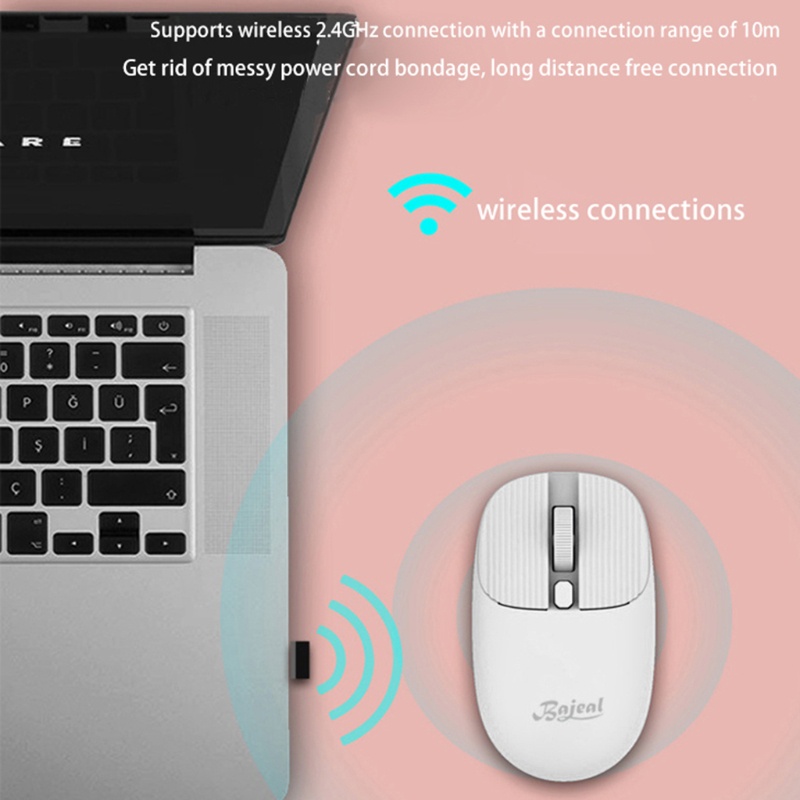 Chuột quang không dây 1200DPI 2.4G có đèn LED cho máy tính | BigBuy360 - bigbuy360.vn