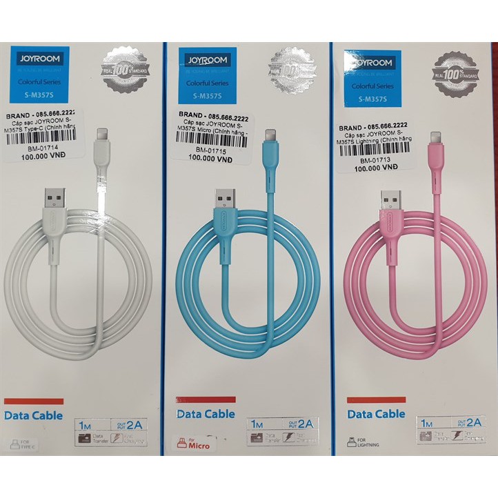 Cáp sạc JOYROOM cho iphone S-M357S
