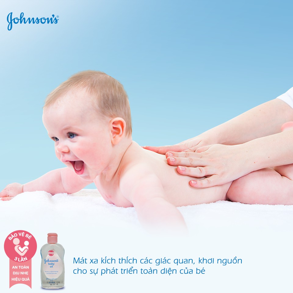 Dầu Massage Và Dưỡng Ẩm Cho Bé Johnson's Baby Oil 50ml - Minpharmacy