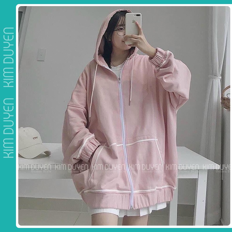 Áo Khoác Rốt Viền  [VIDEO + ẢNH THẬT]. Chất nỉ ngoại dày đẹp mịn ko xù,. Form Unisex