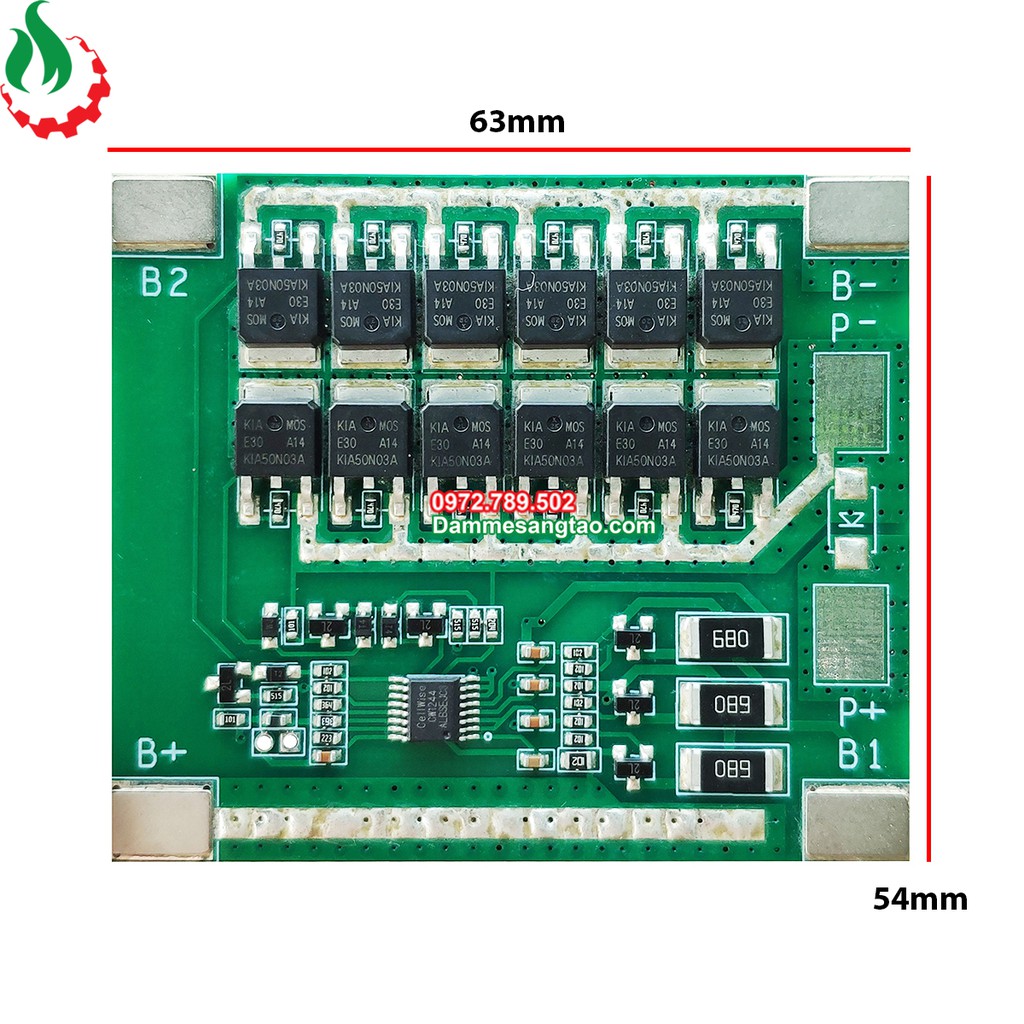 Mạch 3S 40A 12V BW bảo vệ pin Li-ion 3.7V