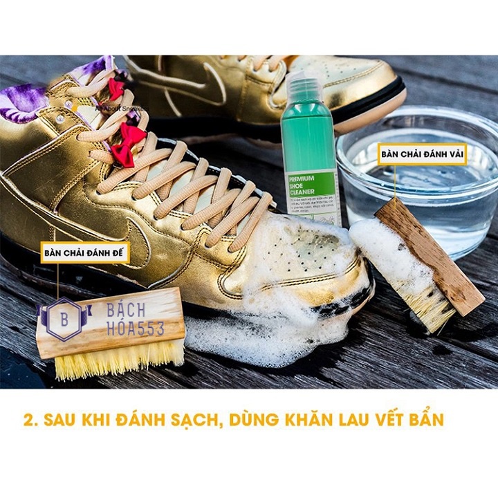 Chai dung dịch vệ sinh chuyên sâu giày sneaker, giày thể thao Prenium XIMO 120ml