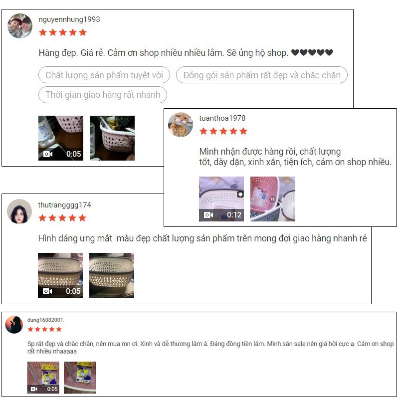Rổ nhựa giả đan mây Việt Nhật 33771 đựng đồ dùng học tập, mỹ phẩm, trái cây