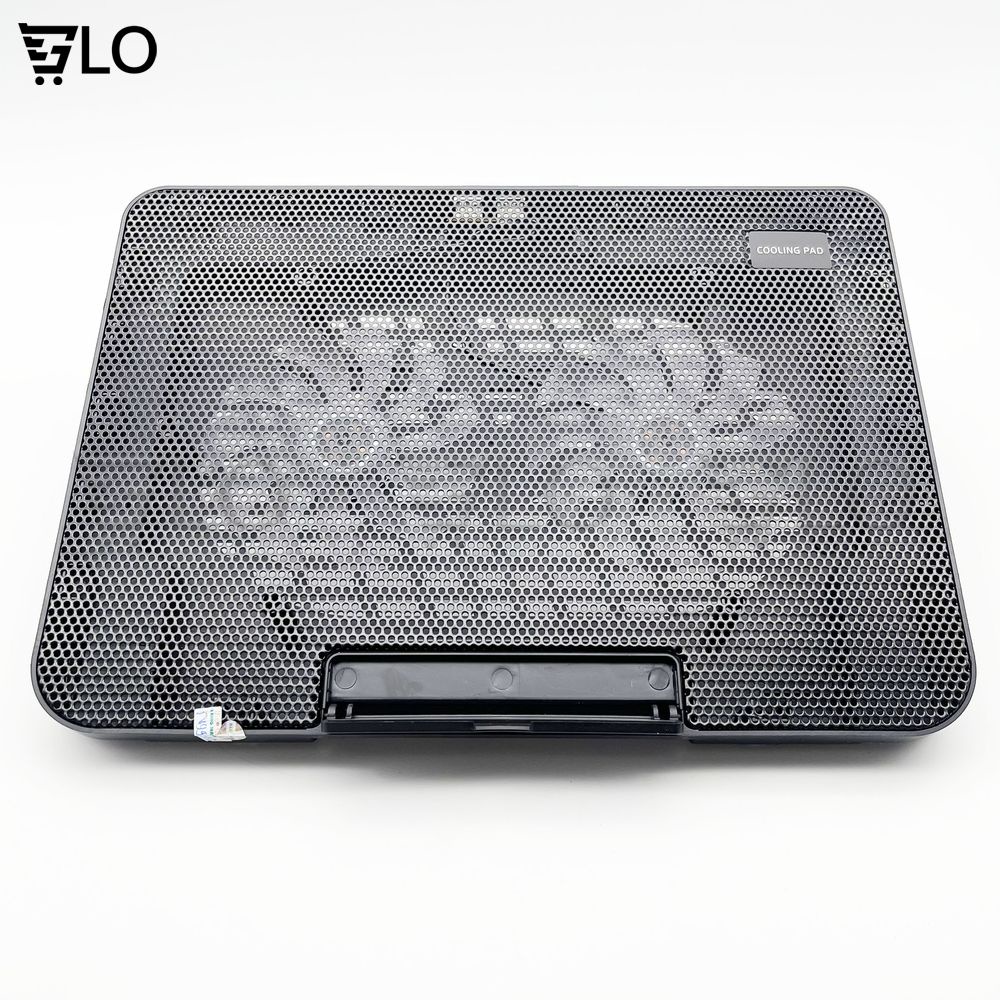 Đế Nâng Tản Nhiệt Laptop Cooling Pad N99, 2 Quạt, Đèn Led, Có Nấc Nâng Lên Hạ Xuống Cho Laptop Từ 10-17 Inch